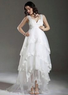 Robe de mariée de maternité à bretelles