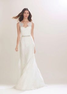 Robe de mariée classique avec dentelle