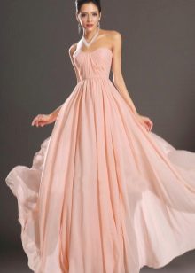 Robe corail pêche pâle