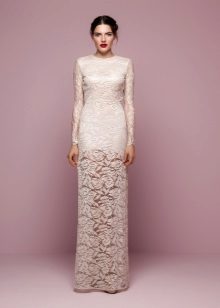 Robe de mariée manches droites