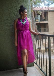 Accessoires Robe Turquoise Fuchsia