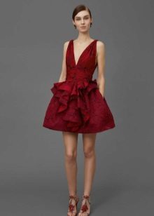 Robe courte cramoisie