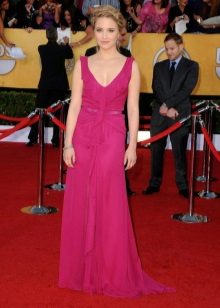 Robe de soirée longue cramoisie