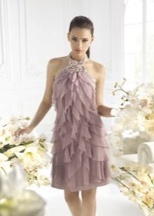Robe de cocktail en mousseline