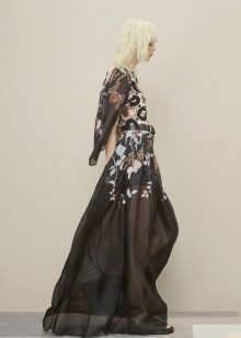 Robe en mousseline à manches