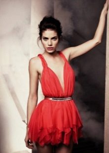 Mini robe en mousseline