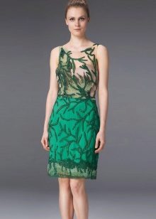 Robe verte midi soir