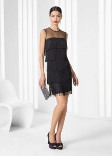 Rosa Klara Robe de soirée à franges