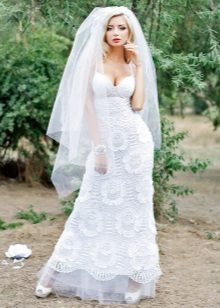 robe de mariée tricotée