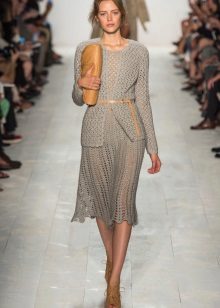 Robe midi en maille
