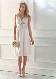 Robe courte à la grecque pour femme enceinte