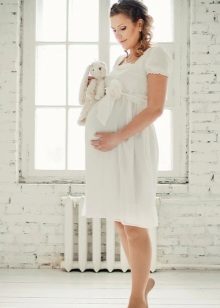 Robe de maternité à taille haute