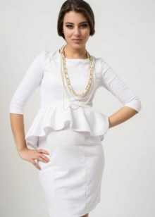 Robe blanc cassant pour femme enceinte