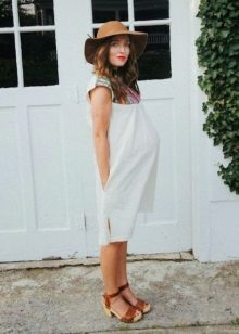 Robe en coton pour femme enceinte