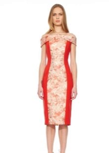 Robe à empiècements contrastants