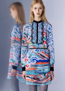 Robe chemise couleur courte