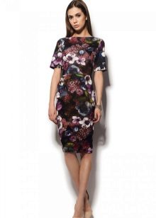 Robe en maille de couleur