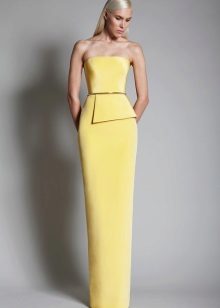 Robe gris-jaune pour blonde