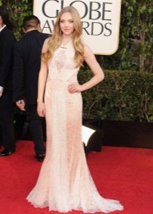 Robe de soirée beige