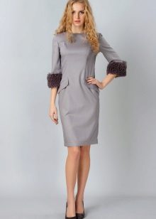 Robe de bureau grise