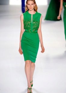 Robe courte verte