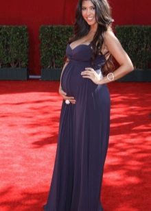 Robe de fête en soie pour femme enceinte