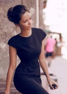 Robe de bureau coiffure - chignon