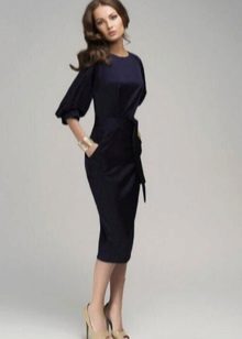 Robe de bureau bleue