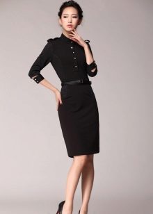 Robe de bureau noire