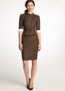 Robe de bureau marron