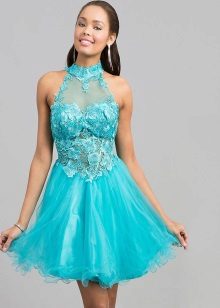 Robe courte verte pour fille
