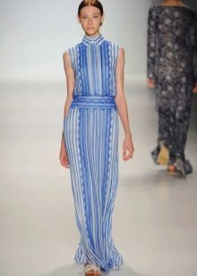 Robe rayée bicolore