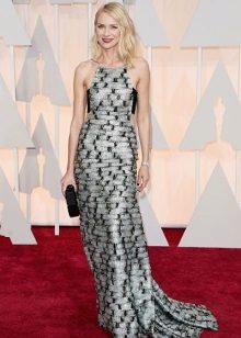Robe en sol gris-noir