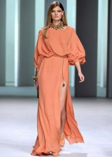 Robe pêche terre cuite beige