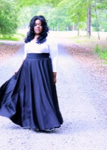 Robe longue pour femmes obèses à taille haute