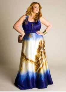 Robe longue pour femmes obèses à taille haute