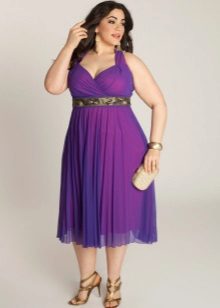 Robe de soirée taille haute