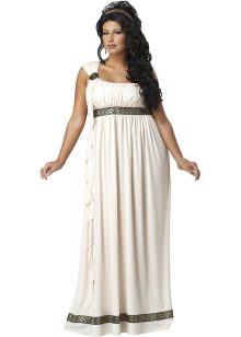 Robe à la taille haute dans le style grec pour le plein