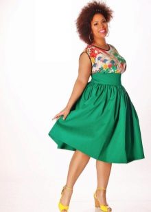 Robe à taille haute pour femmes obèses