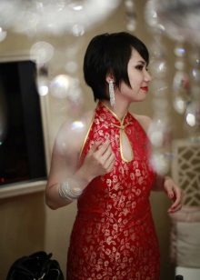 Boucles d'oreilles robe de style chinois
