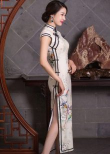 Robe longue de style chinois