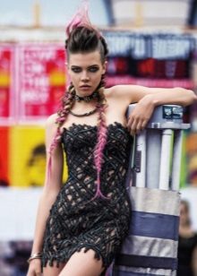 Robe en dentelle de style rock