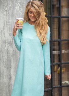 Robe menthe à manches longues