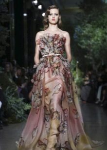Elie Saab virágos estélyi ruha