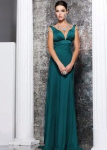 Robe grecque à manches transparentes