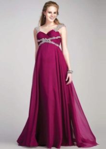 Robe de maternité grecque pourpre