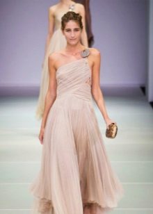 Robe de bal grecque à une épaule