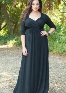 Longue robe de maille épaisse pour un plein