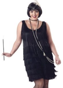 Gatsby Robe à franges pour grosses filles