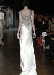 Robe longue Gatsby avec perles au dos